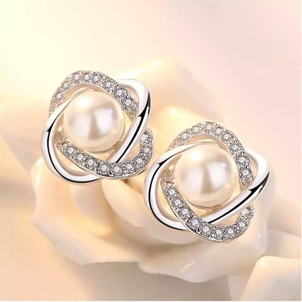 Sterling Silver Pearl Earrings